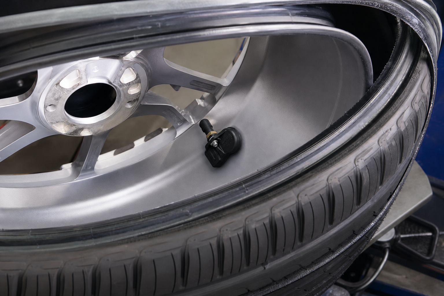 433 MHz TPMS sensor on wheel valve