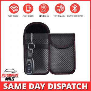 2x SIGNAL BLOCKER RFID BLOCKING FARADAY POUCH KEY CASE FOR MINI KEYLESS FOBS