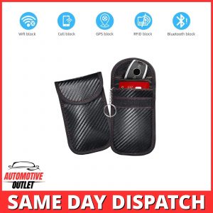 2X SIGNAL BLOCKER RFID BLOCKING FARADAY POUCH KEY CASE FOR MERCEDES BENZ KEYLESS