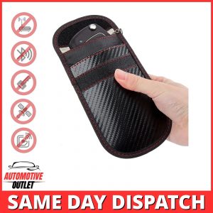 2x SIGNAL BLOCKER CASE RFID BLOCKING FARADAY POUCH KEY FOR BMW KEYLESS FOBS