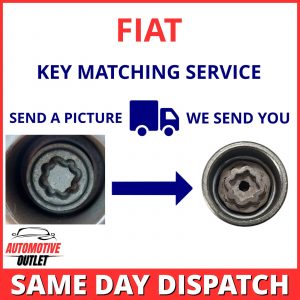 SECURITY MASTER LOCKING LOCK WHEEL NUT KEY BOLT MATCHING SERVICE UK FOR FIAT