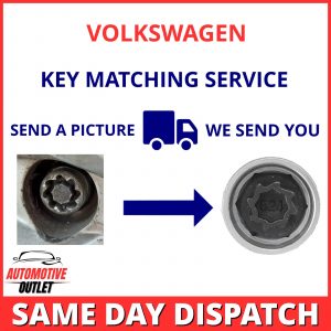 SECURITY MASTER LOCKING LOCK WHEEL NUT KEY BOLT MATCHING SERVICE FOR VOLKSWAGEN