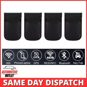 4x SIGNAL BLOCKER RFID BLOCKING FARADAY POUCH KEY CASE FOR VAUXHALL KEYLESS FOBS