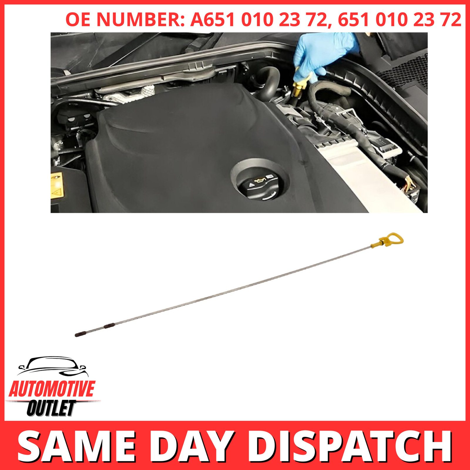CAR OIL DIPSTICK FITS MERCEDES E-CLASS E220 E250 BLUETEC 4-MATIC 220 CDI