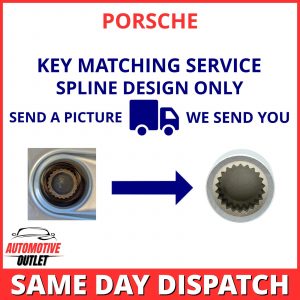 SECURITY MASTER LOCKING LOCK WHEEL NUT KEY BOLT MATCHING SERVICE FOR PORSCHE