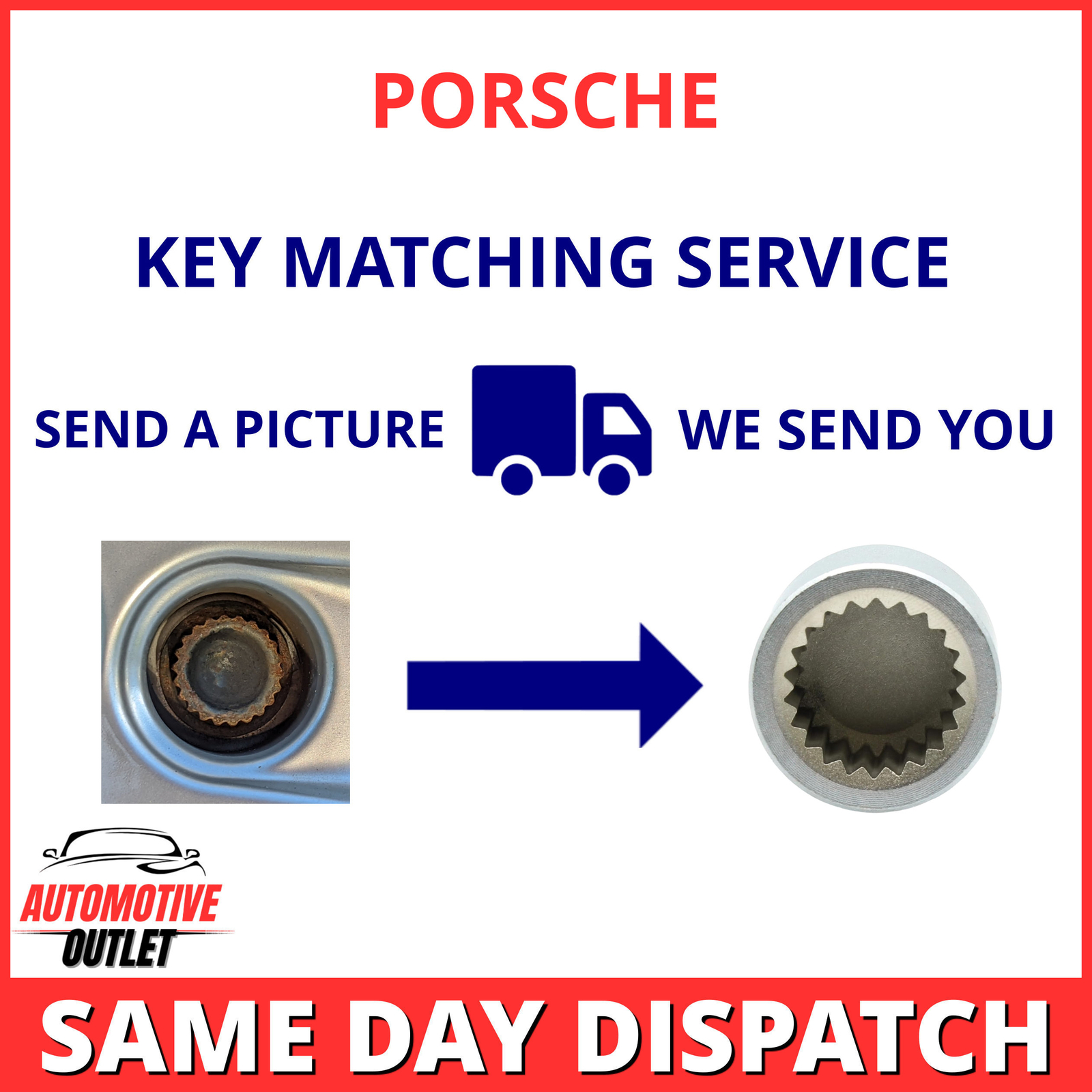 SECURITY MASTER LOCKING LOCK WHEEL NUT KEY BOLT MATCHING SERVICE FOR PORSCHE