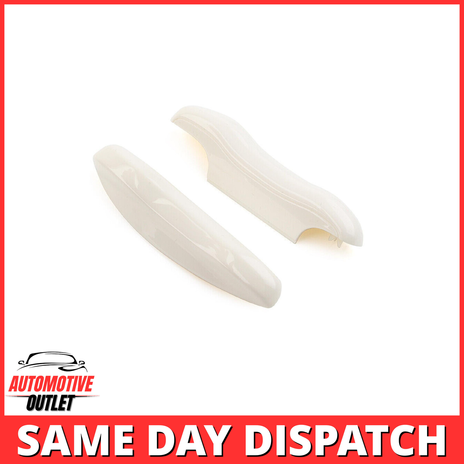 REMOTE FOB KEY COVER HOUSING SIDE CASE REPLACEMENT FOR PORSCHE, METALLIC WHITE