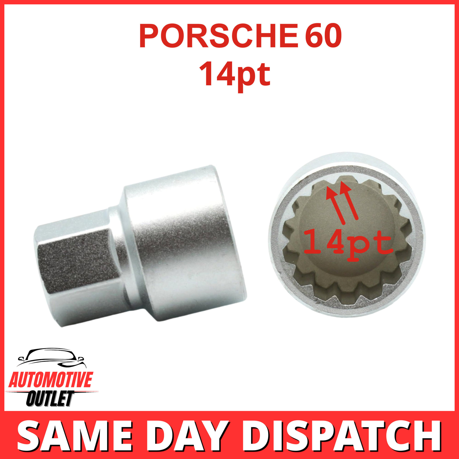 SECURITY MASTER 60 LWNK 14 SPLINE KEY FOR PORSCHE, UK STOCK