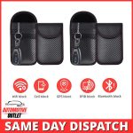 4x SIGNAL BLOCKER RFID BLOCKING FARADAY POUCH KEY CASE BAG FOR MINI KEYLESS FOBS