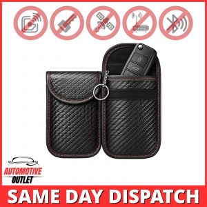 2x SIGNAL BLOCKER CASE RFID BLOCKING FARADAY POUCH KEY FOR AUDI KEYLESS FOBS