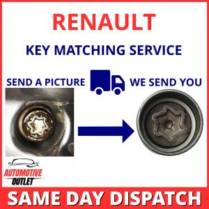 FOR RENAULT SCENIC SECURITY MASTER LOCKING WHEEL NUT KEY BOLT MATCHING SERVICE