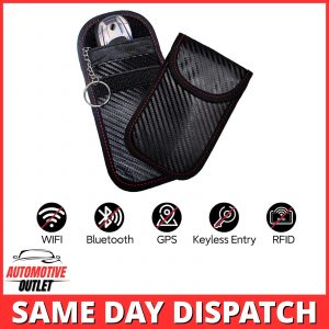 2x SIGNAL BLOCKER RFID BLOCKING FARADAY POUCH KEY CASE FOR VOLKSWAGEN KEYLESS