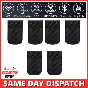 6x SIGNAL BLOCKER RFID BLOCKING FARADAY POUCH KEY CASE FOR VAUXHALL KEYLESS FOBS
