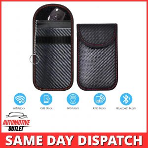 2x SIGNAL BLOCKER RFID BLOCKING FARADAY POUCH KEY CASE FOR RANGE ROVER KEYLESS