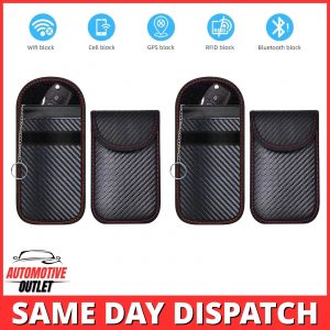 4x FARADAY POUCH RFID SIGNAL BLOCKER CASE KEYLESS ENTRY BAG FOR RANGE ROVER KEY