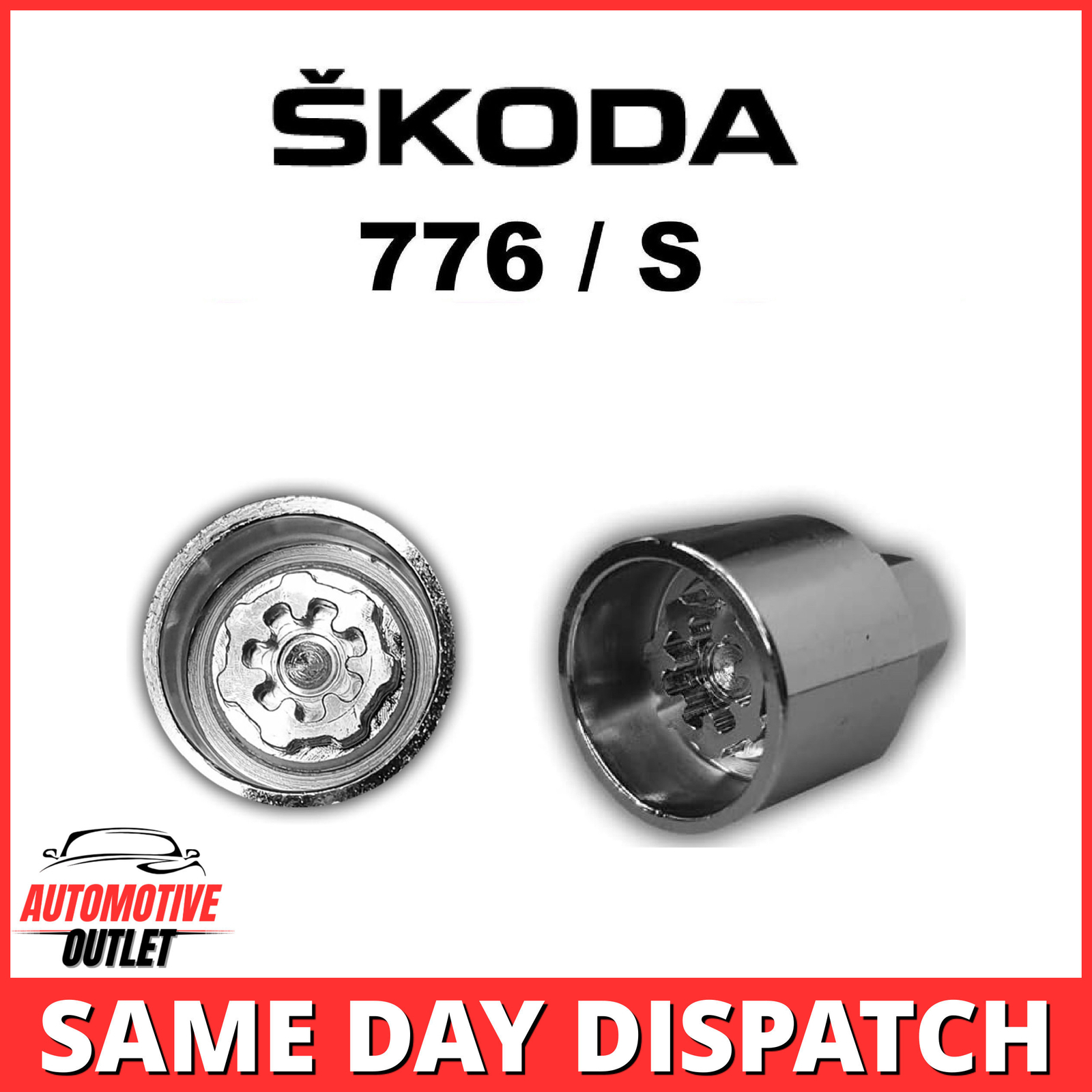 776 / S MASTER LOCKING 17mm WHEEL SECURITY NUT KEY BOLT SOCKET REMOVER FOR SKODA