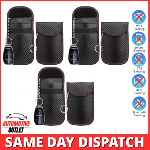 6x SIGNAL BLOCKER RFID BLOCKING FARADAY POUCH KEY CASE FOR FIAT KEYLESS FOBS