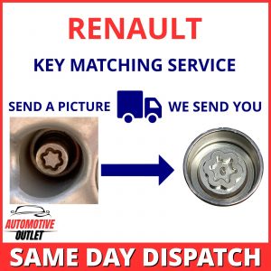 SECURITY MASTER LOCKING WHEEL BOLT NUT KEY SERVICE MATCHING UK FOR RENAULT CLIO
