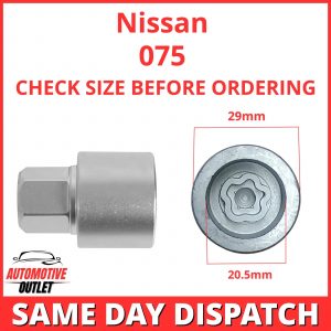 MASTER LOCKING WHEEL SECURITY NUT KEY 075 BOLT SOCKET REMOVER FOR NISSAN