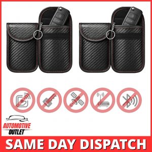 4x SIGNAL BLOCKER CASE RFID FARADAY POUCH FOR AUDI KEYLESS FOB ANTI-THEFT BAGS