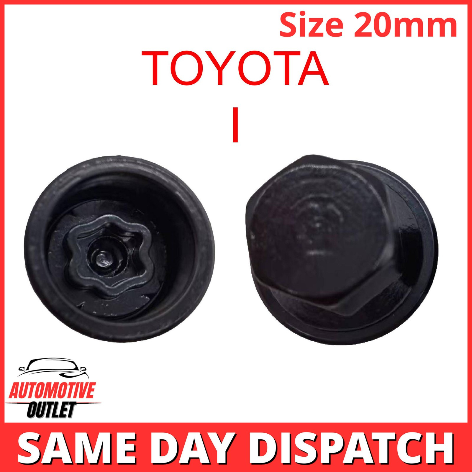 MASTER LOCKING WHEEL SECURITY KEY 20mm BOLT SOCKET REMOVER LETTER I FOR TOYOTA
