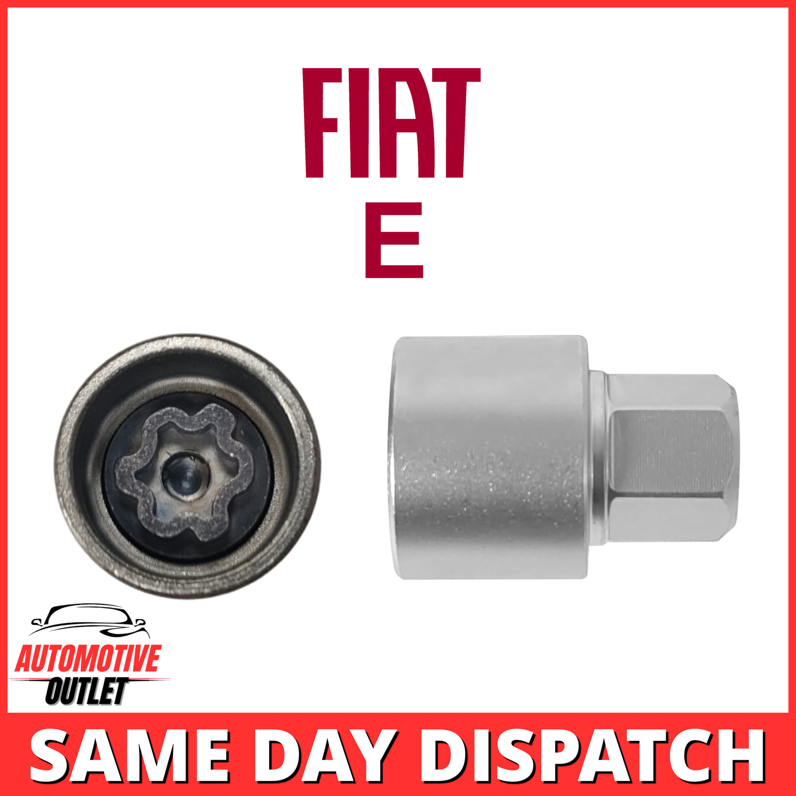 MASTER LOCKING WHEEL SECURITY NUT BOLT REMOVER KEY SOCKET E FOR FIAT