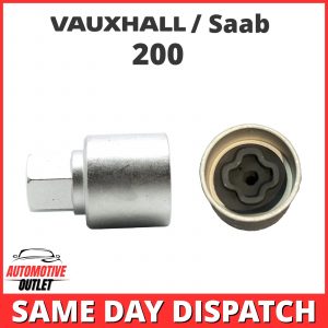 MASTER LOCKING WHEEL SECURITY NUT BOLT REMOVER KEY SOCKET 200Z FOR VAUXHALL SAAB