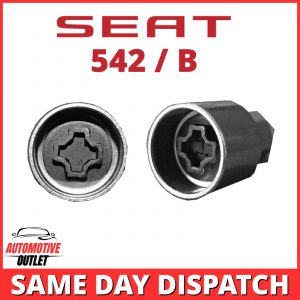 542 / B MASTER LOCKING 17mm WHEEL SECURITY NUT KEY BOLT SOCKET REMOVER FOR SEAT