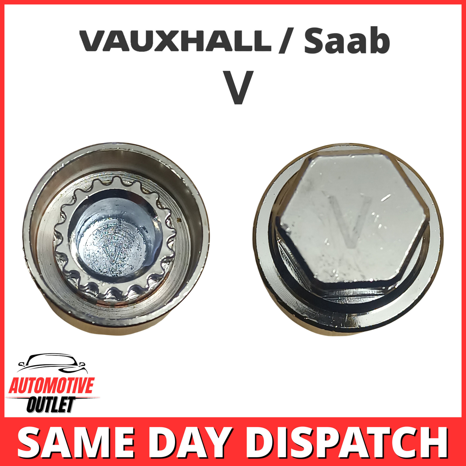 MASTER SECURITY LOCKING BOLT WHEEL NUT REMOVER KEY SOCKET V FOR VAUXHALL