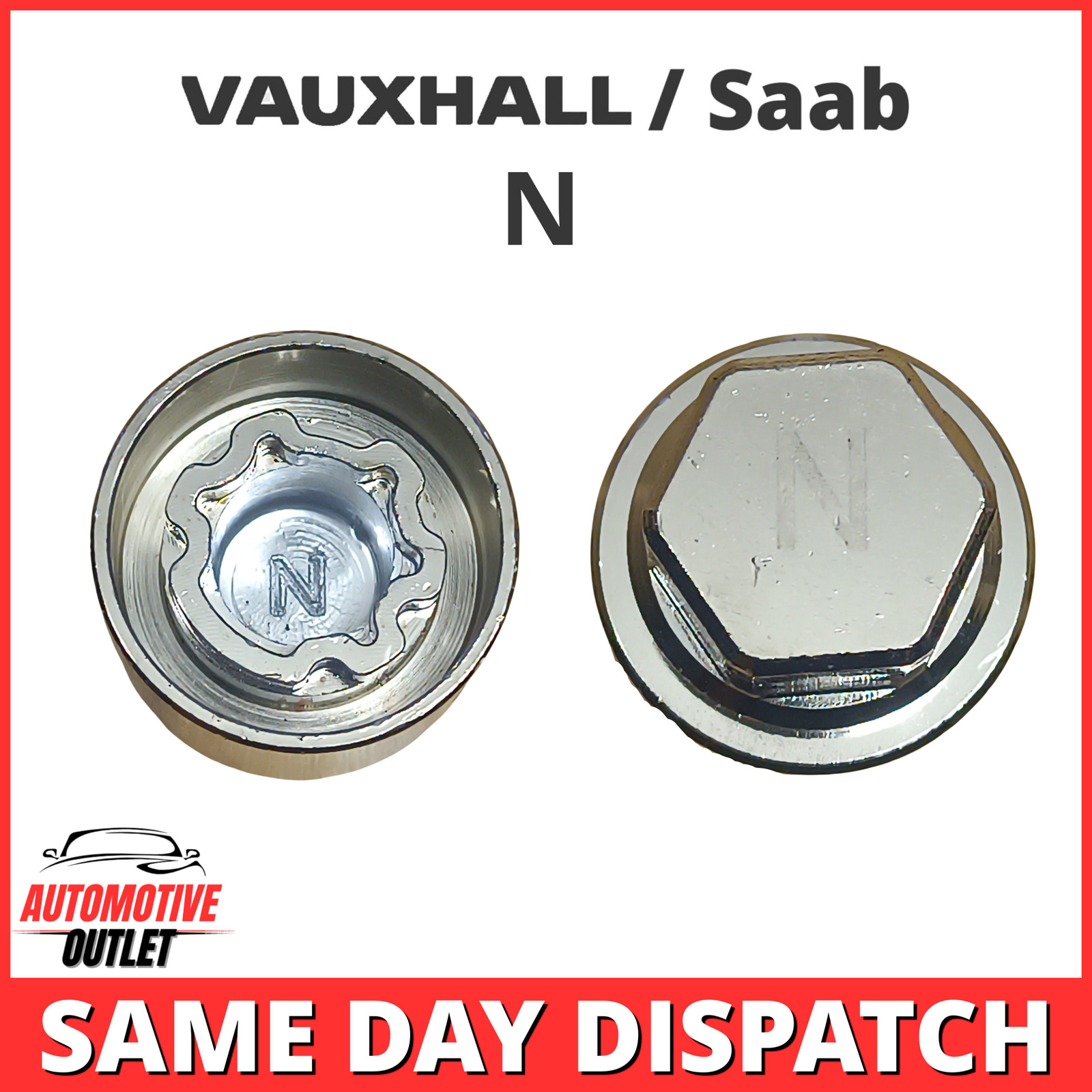 MASTER SECURITY LOCKING BOLT WHEEL NUT REMOVER KEY SOCKET 7542, N FOR VAUXHALL