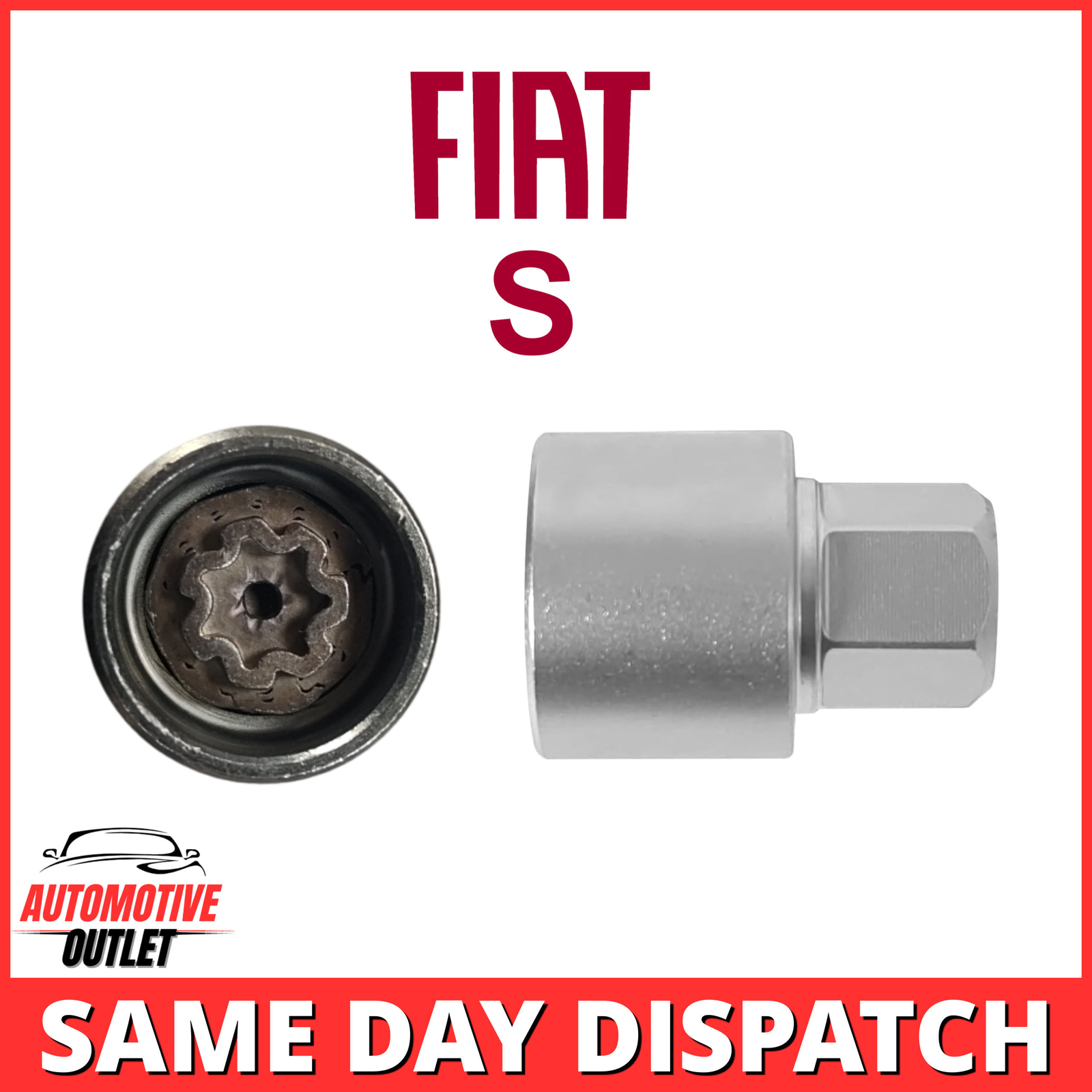 MASTER LOCKING WHEEL SECURITY NUT BOLT REMOVER KEY SOCKET S FOR FIAT
