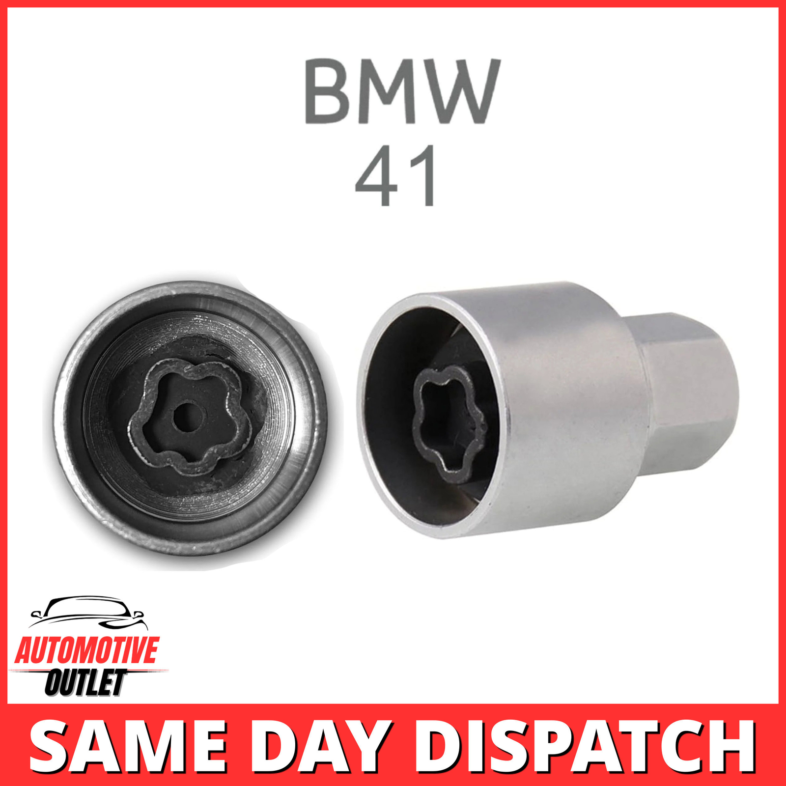 LOCKING WHEEL NUT MASTER BOLT SECURITY KEY NUMBER 41, 17mm SOCKET FOR BMW