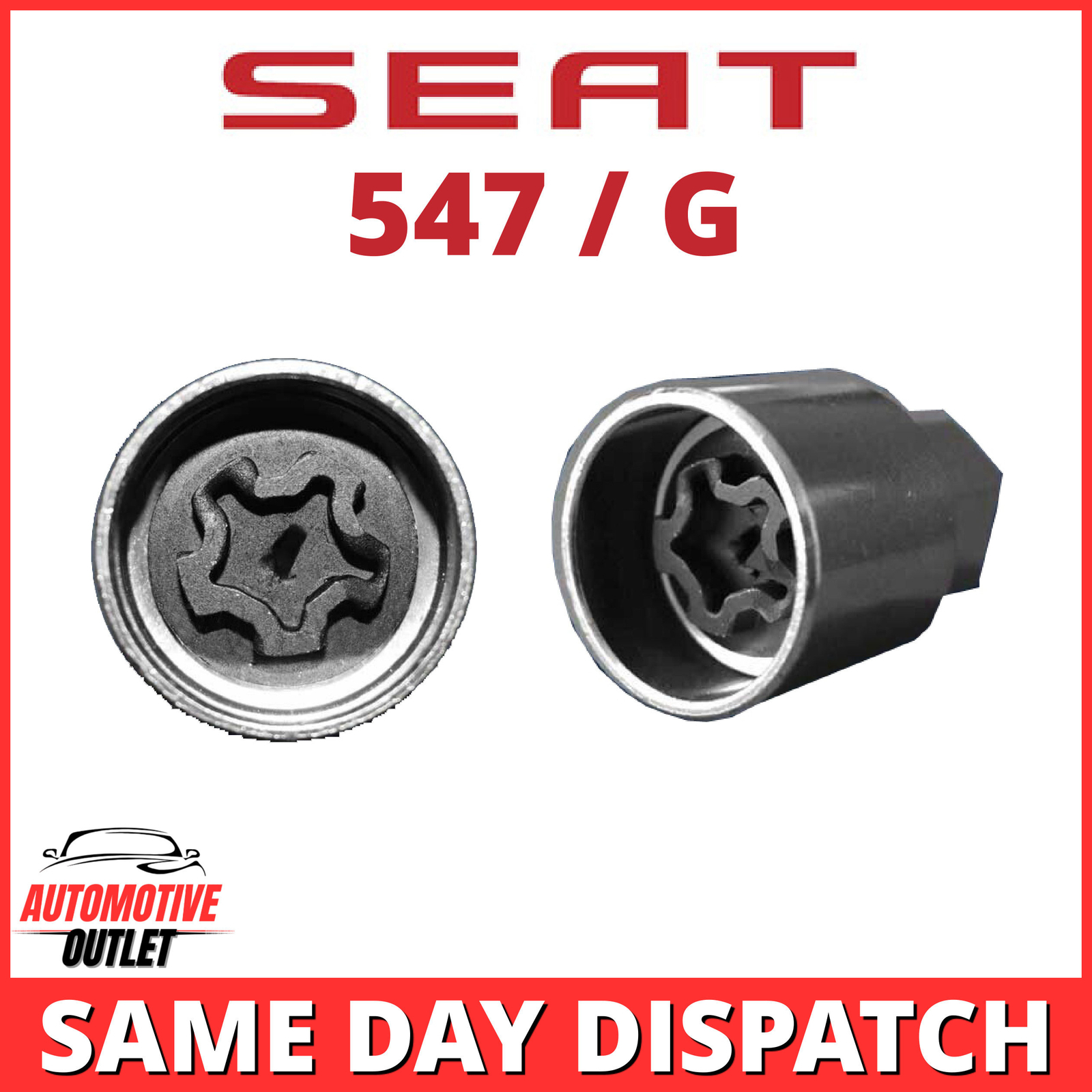 547 / G MASTER LOCKING 17mm WHEEL SECURITY NUT KEY BOLT SOCKET REMOVER FOR SEAT