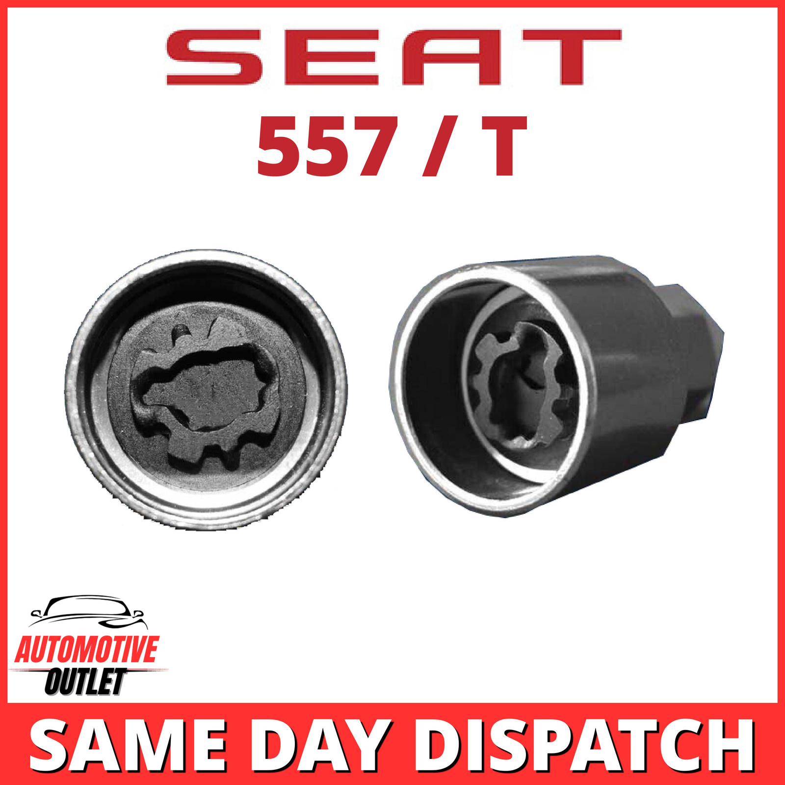 557 / T MASTER LOCKING 17mm WHEEL SECURITY NUT KEY BOLT SOCKET REMOVER FOR SEAT