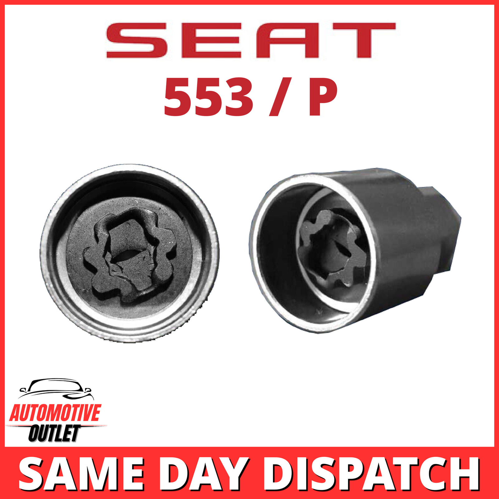 553 / P MASTER LOCKING 17mm WHEEL SECURITY NUT KEY BOLT SOCKET REMOVER FOR SEAT