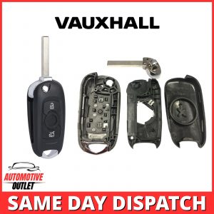 3 BUTTON FLIP KEY CASE REMOTE FOB RFC 433MHZ FOR VAUXHALL OPEL ASTRA K 2015-2021