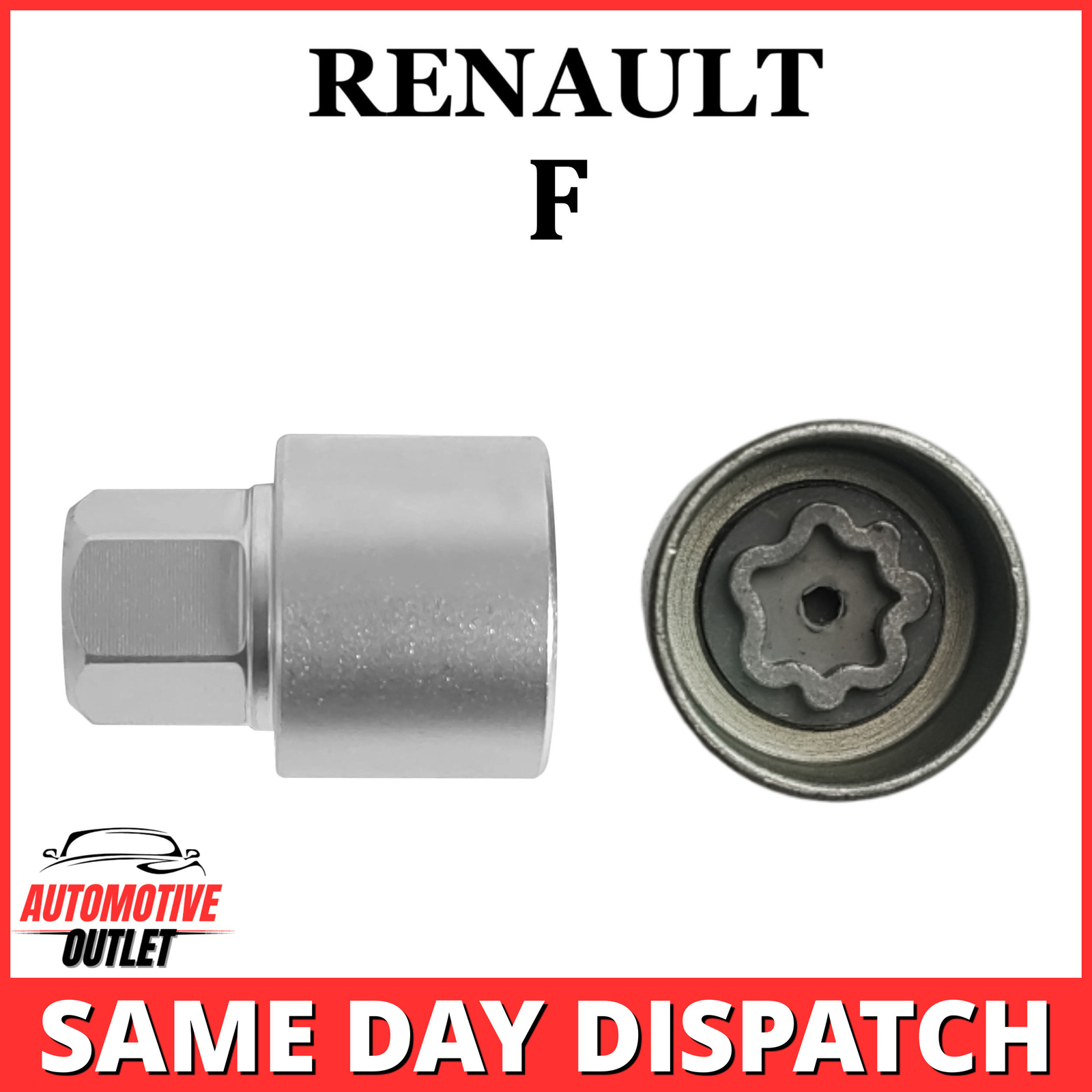 LOCKING WHEEL MASTER SECURITY NUT BOLT REMOVER KEY SOCKET F FOR RENAULT