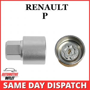LOCKING WHEEL MASTER SECURITY NUT BOLT REMOVER KEY SOCKET P FOR RENAULT