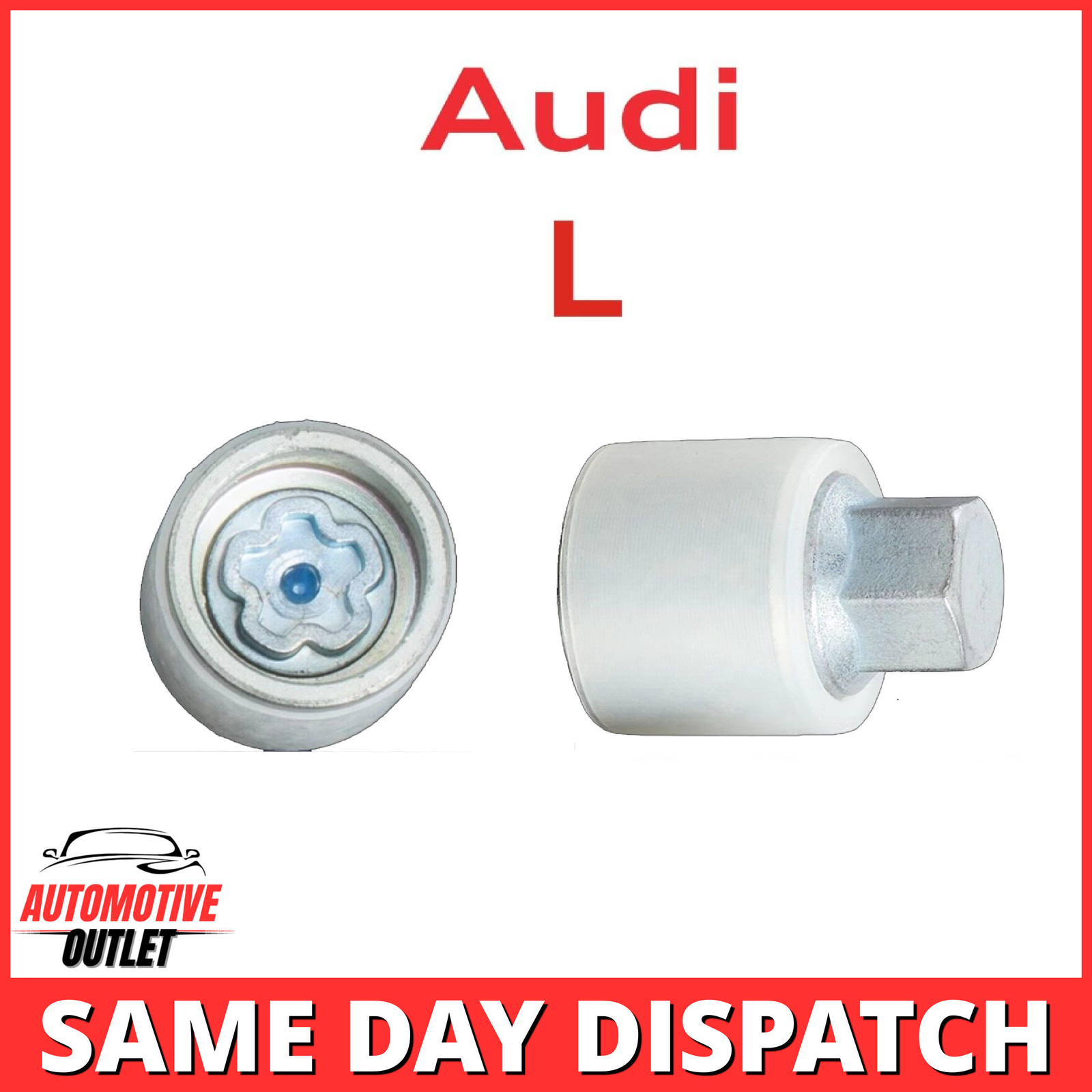 810 LETTER L MASTER LOCKING WHEEL SECURITY BOLT SOCKET ANTI THEFT KEY FOR AUDI