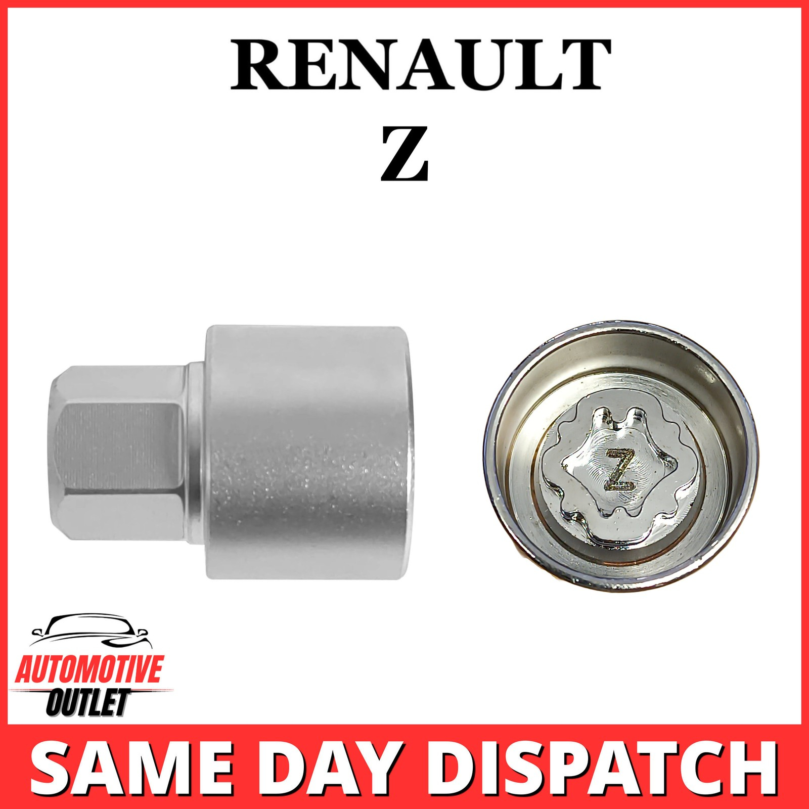 LOCKING WHEEL MASTER SECURITY NUT BOLT REMOVER KEY SOCKET Z FOR RENAULT