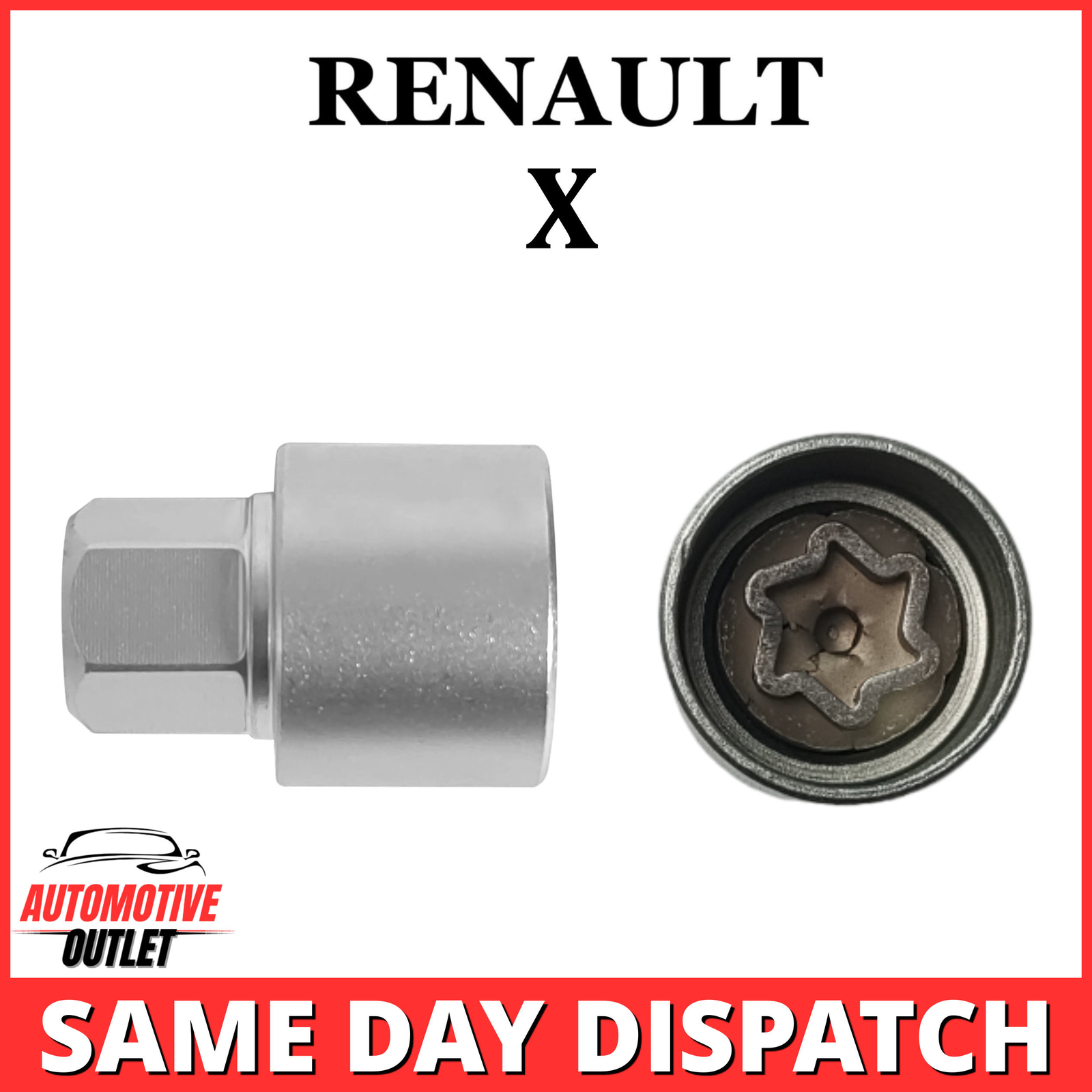 LOCKING WHEEL MASTER SECURITY NUT BOLT REMOVER KEY SOCKET X FOR RENAULT