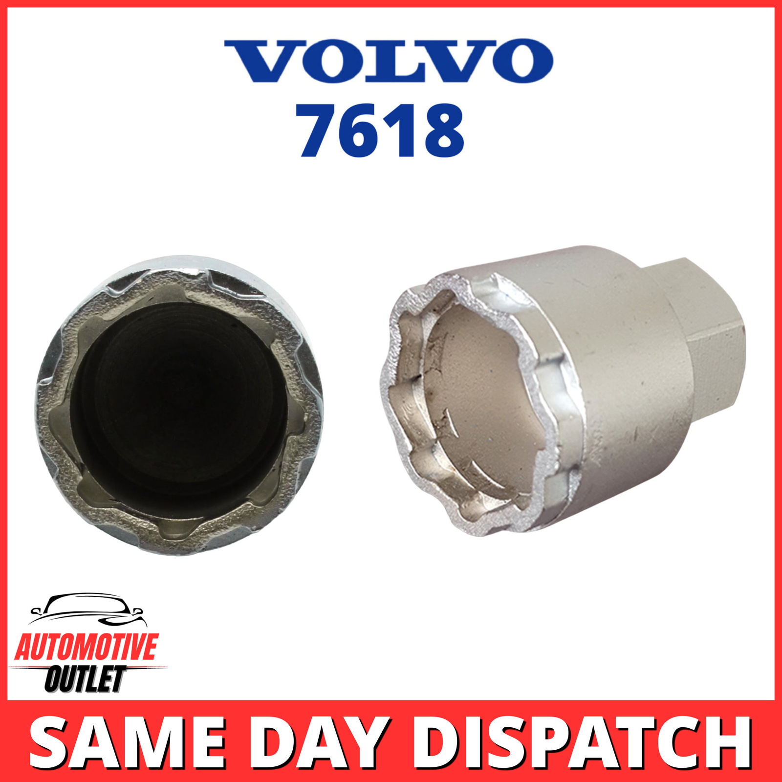 SECURITY MASTER LOCKING WHEEL NUT KEY CODE 7618 LWNK BOLT LUGNUT XC60 FOR VOLVO