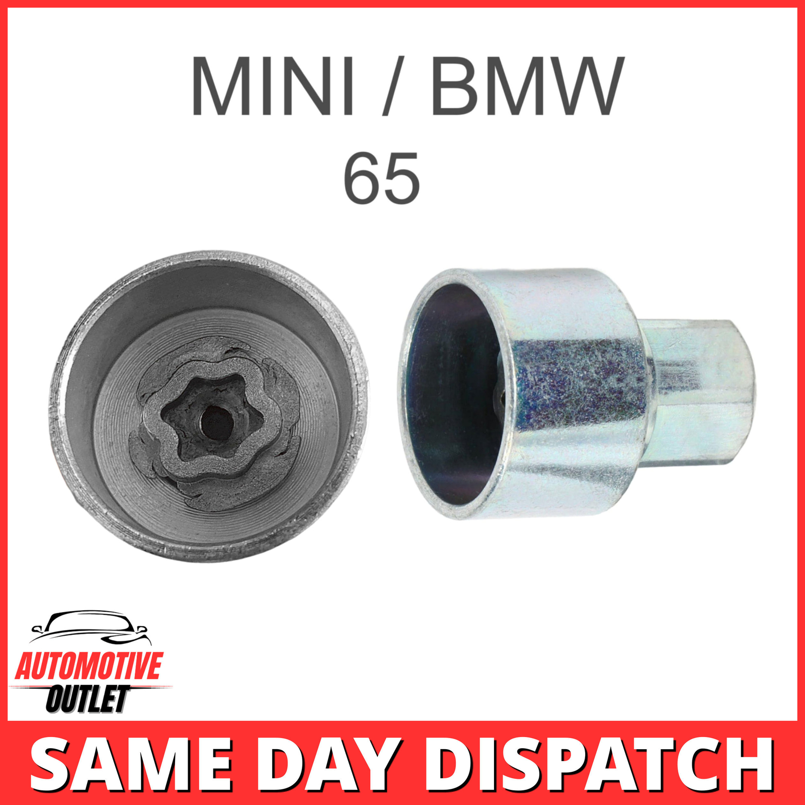 LOCKING WHEEL NUT MASTER BOLT SECURITY KEY NUMBER 65, 17mm SOCKET FOR MINI