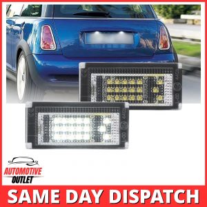 2x LED LICENSE NUMBER PLATE LIGHT FOR MINI COOPER R50 01-06 R52 04-08 R53 02-06