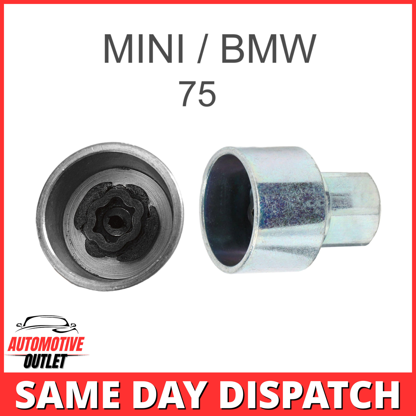 LOCKING WHEEL NUT MASTER BOLT SECURITY KEY NUMBER 75, 17mm SOCKET FOR MINI