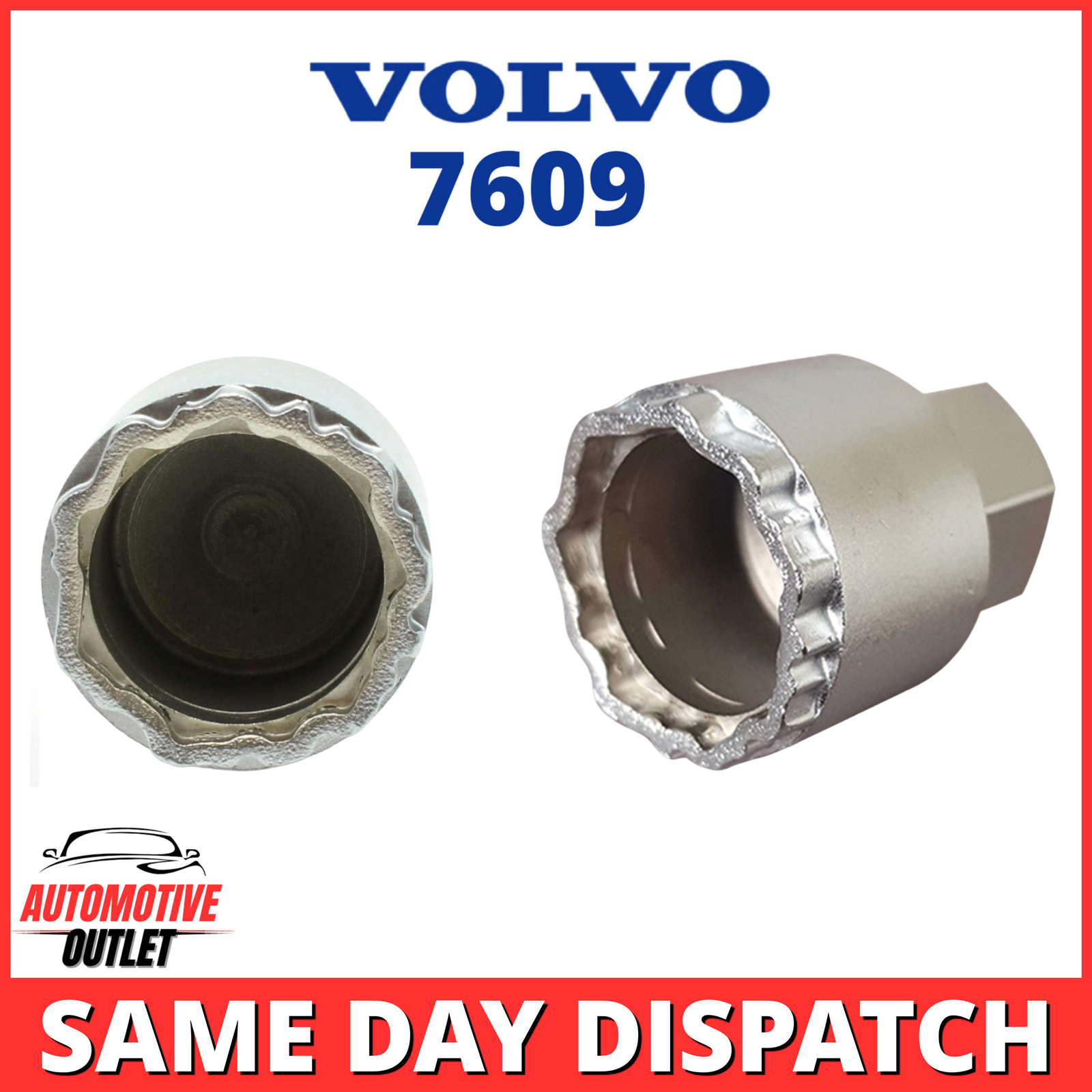 SECURITY MASTER LOCKING WHEEL NUT KEY CODE 7609 LWNK BOLT LUGNUT XC60 FOR VOLVO