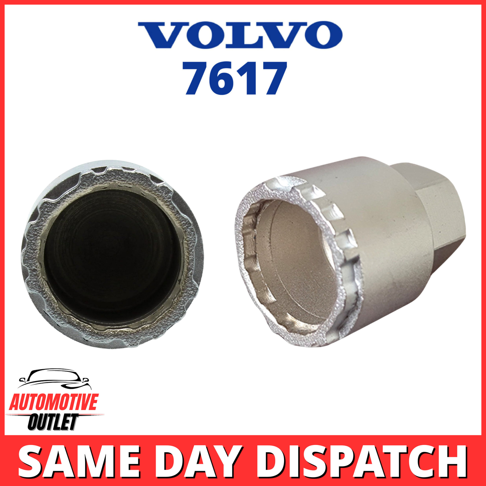 SECURITY MASTER LOCKING WHEEL NUT KEY CODE 7617 LWNK BOLT LUGNUT XC60 FOR VOLVO