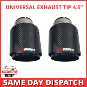 2X AKRAPOVIC EXHAUST TIP 4.5" OUTLET CARBON FIBRE FOR BMW 3 4 5 SERIES F10 11