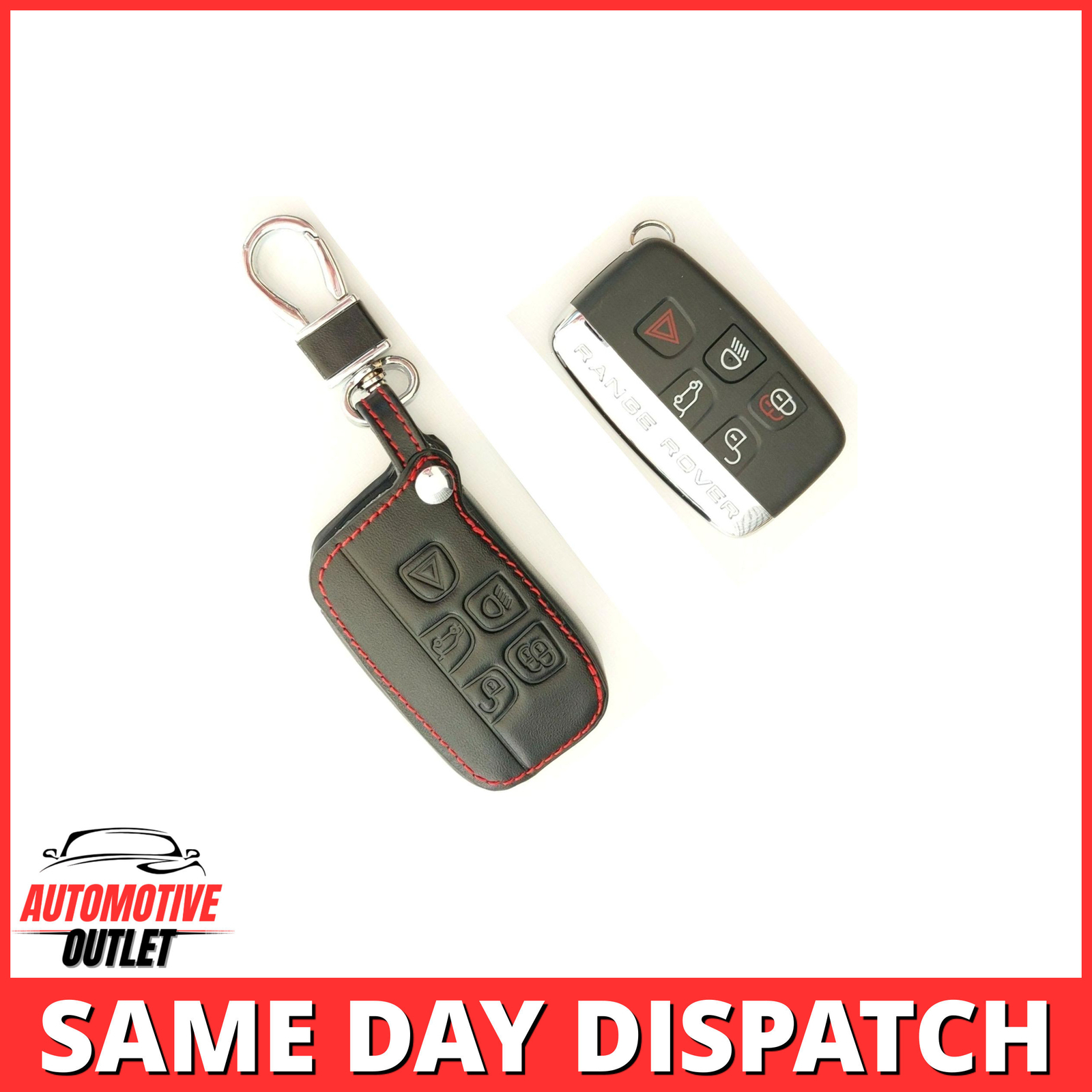 REMOTE FOB KEY COVER FOR RANGE ROVER LAND ROVER FREELANDER DEFENDER LEATHER