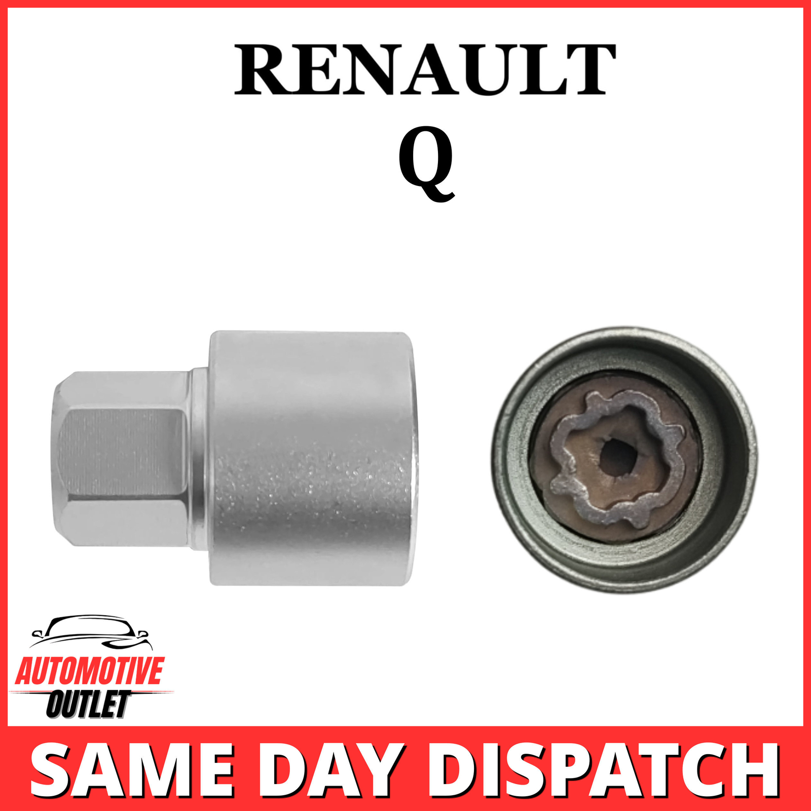 LOCKING WHEEL MASTER SECURITY NUT BOLT REMOVER KEY SOCKET Q FOR RENAULT